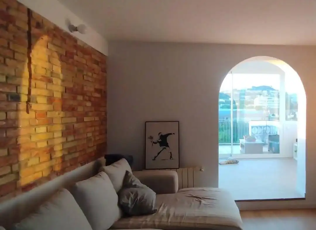 Sala de estar de Ático en venta en Esplugues de Llobregat con Aire acondicionado, Calefacción y Terraza