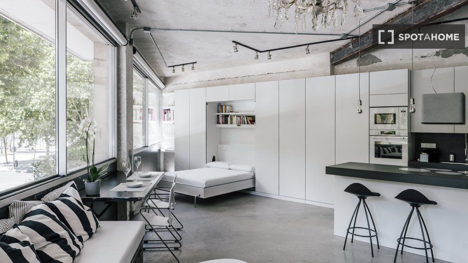 Bedroom of Flat to rent in  Madrid Capital  with Air Conditioner, Heating and Furnished