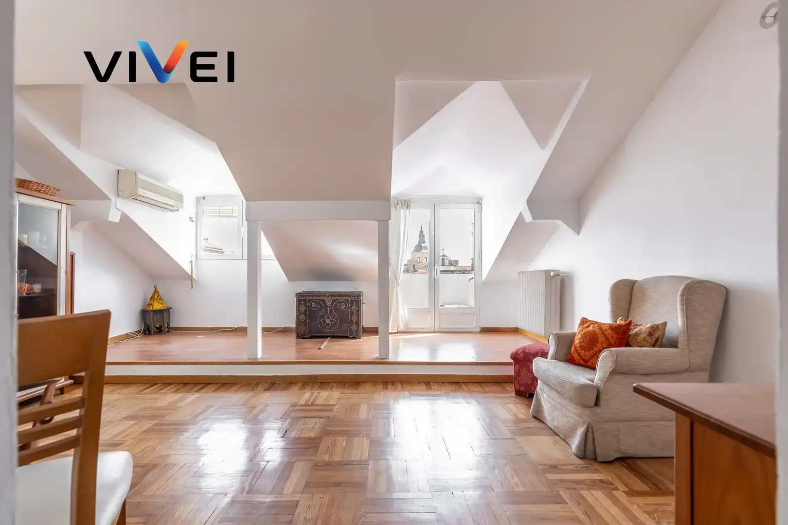 Sala d'estar de Àtic en venda en Madrid amb Calefacció i Terrassa