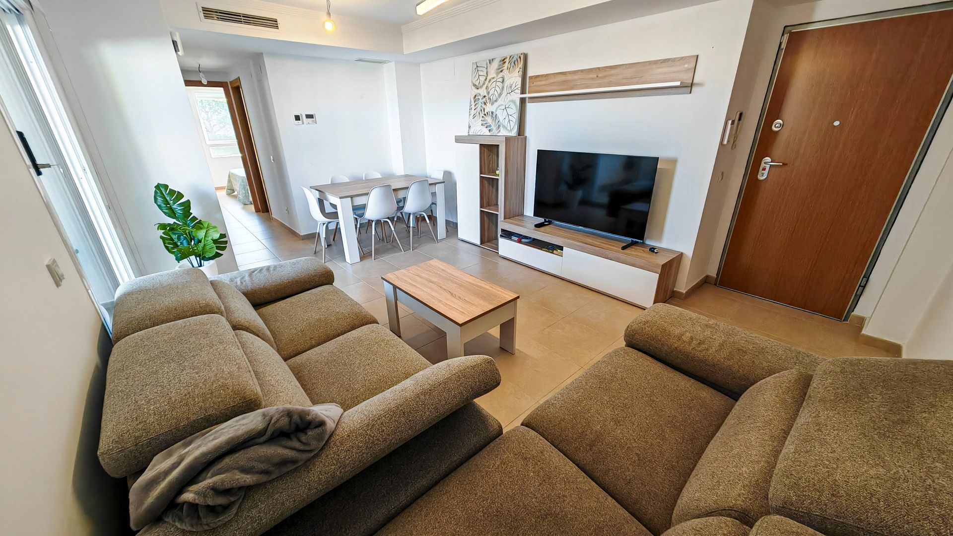 Sala de estar de Apartamento en venta en Dénia con Aire acondicionado, Calefacción y Jardín privado
