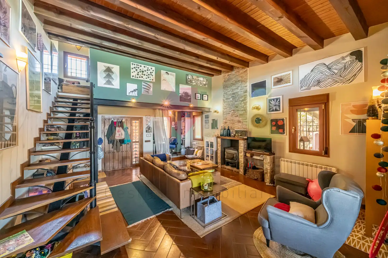 Sala de estar de Casa o chalet en venta en Chinchón con Calefacción, Jardín privado y Terraza