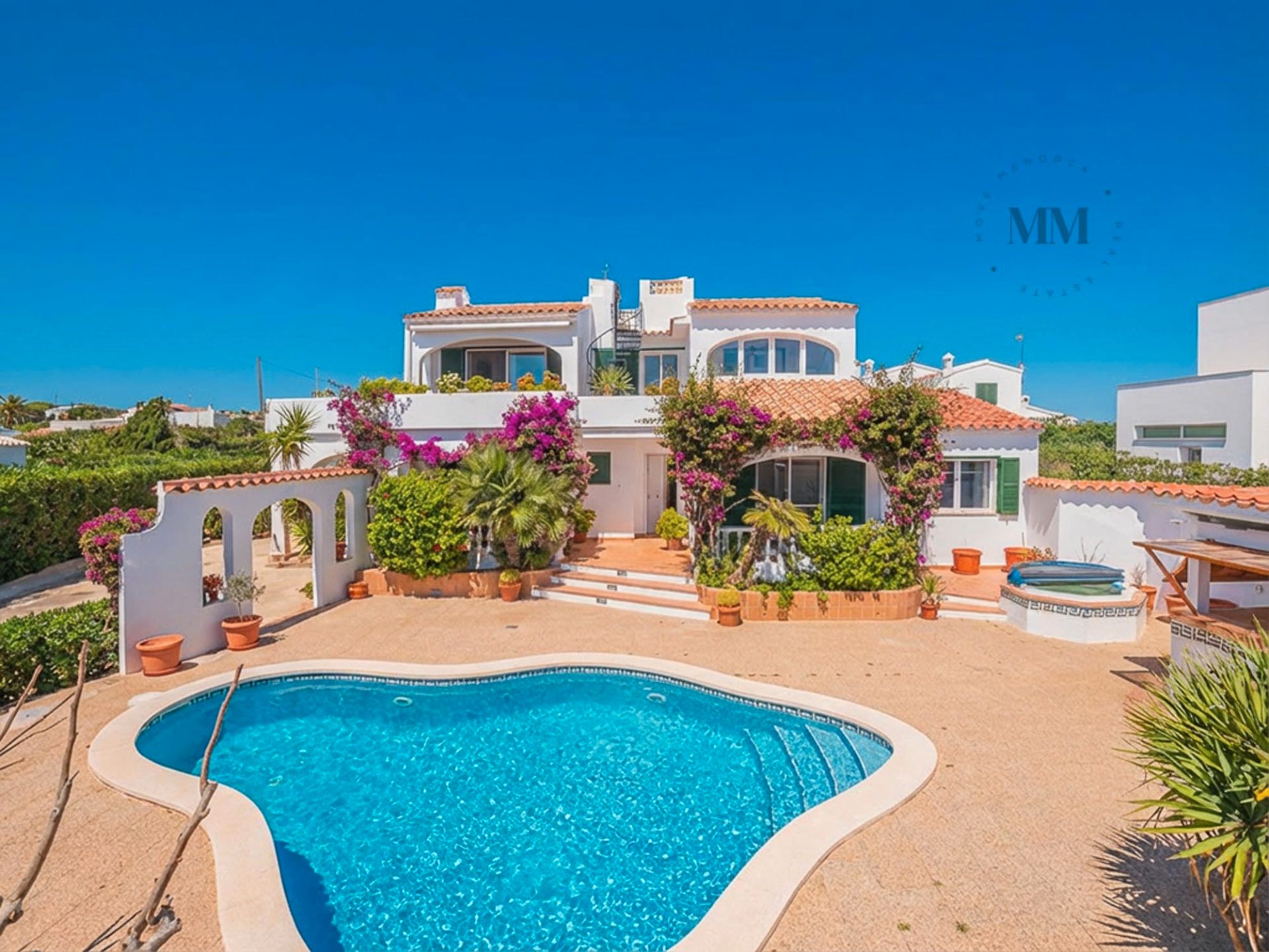 Exterior view of House or chalet for sale in Sant Lluís  with Air Conditioner, Heating and Private garden