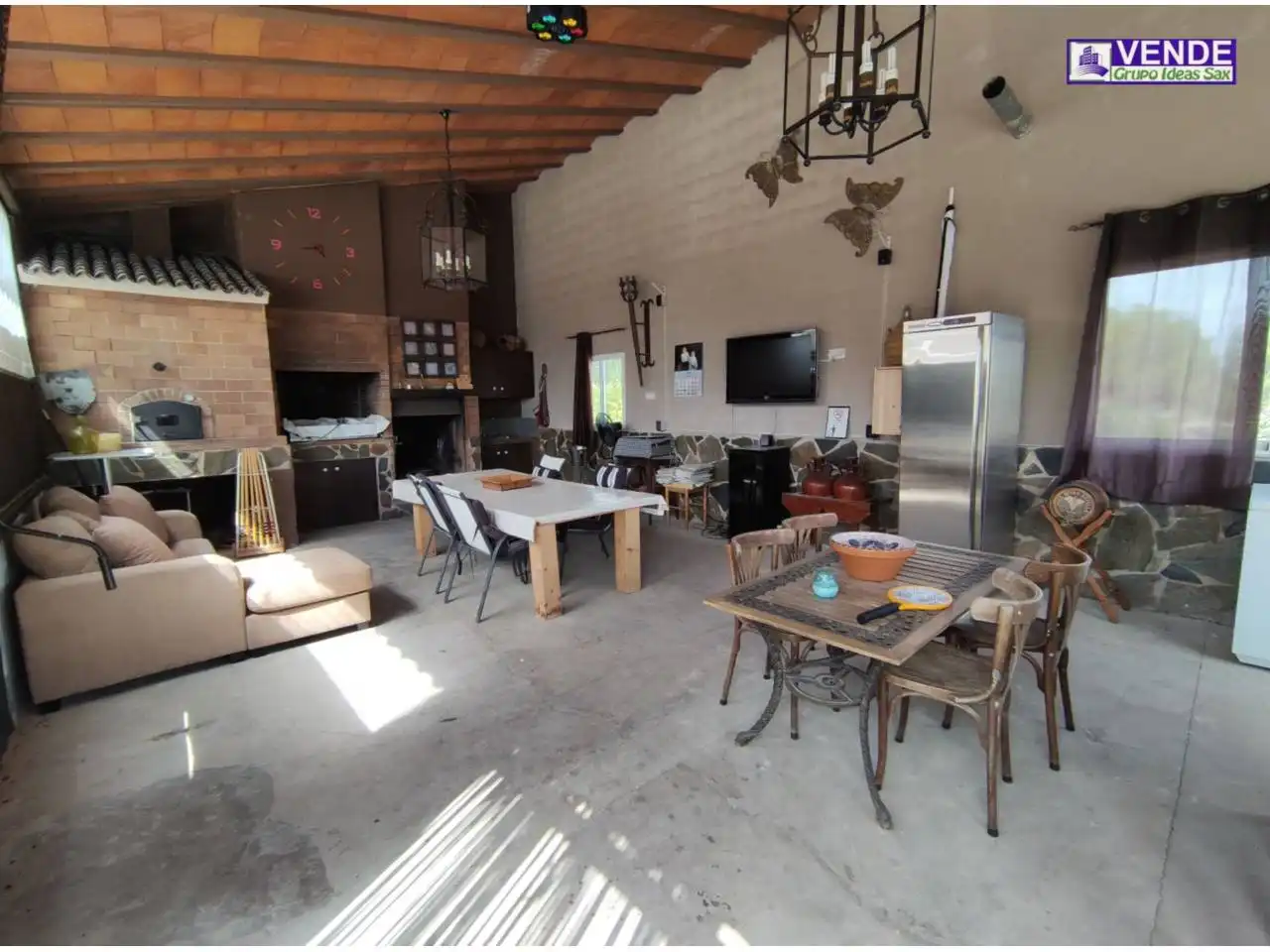 Finca rústica en venta en Sax con Aire acondicionado, Jardín privado y Terraza