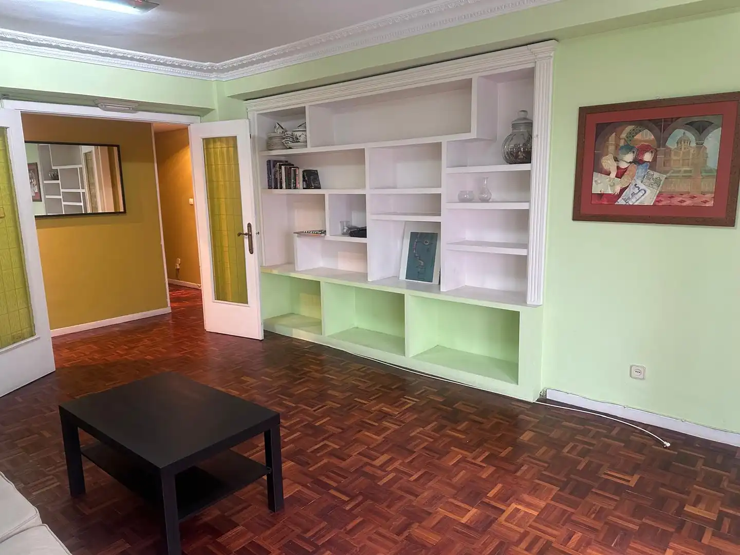 Wohnzimmer von Wohnung zum Verkauf in Oviedo  mit Heizung, Parkett und Terrasse