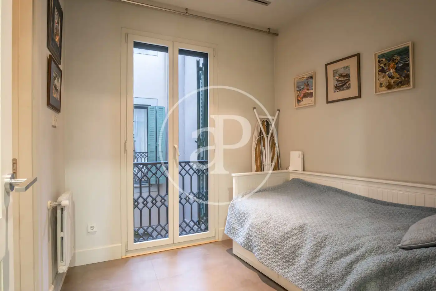 Schlafzimmer von Wohnung zur Miete in Barcelona mit Klimaanlage, Heizung und Möbliert