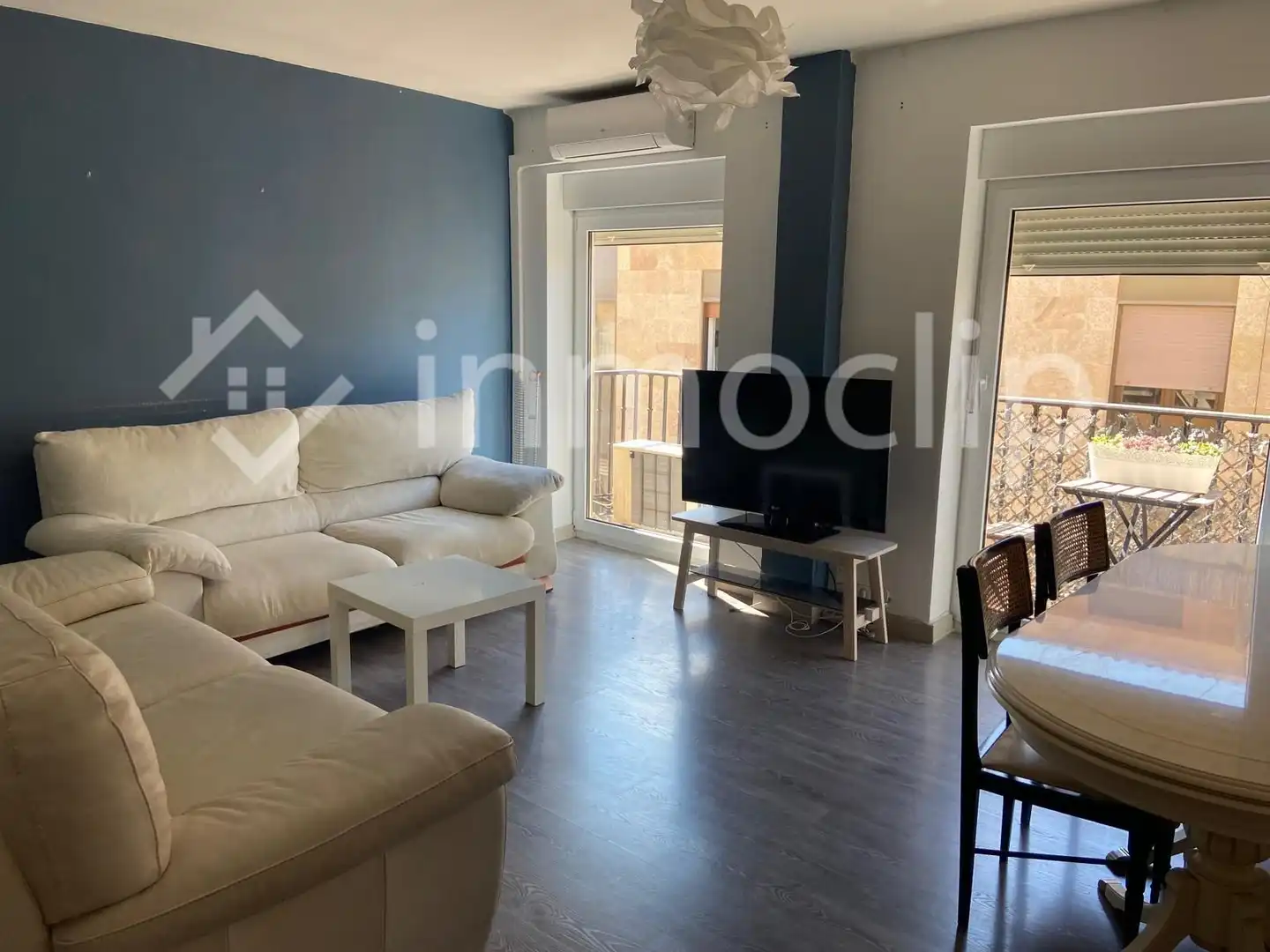 Living room of Flat for rent in Salamanca  with Heating, Terrace and Furnished