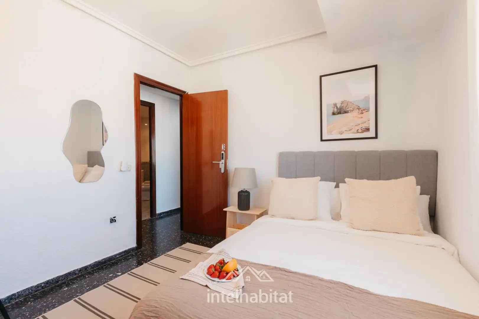 Bedroom of Flat for sale in Mislata  with Air Conditioner, Furnished and Balcony