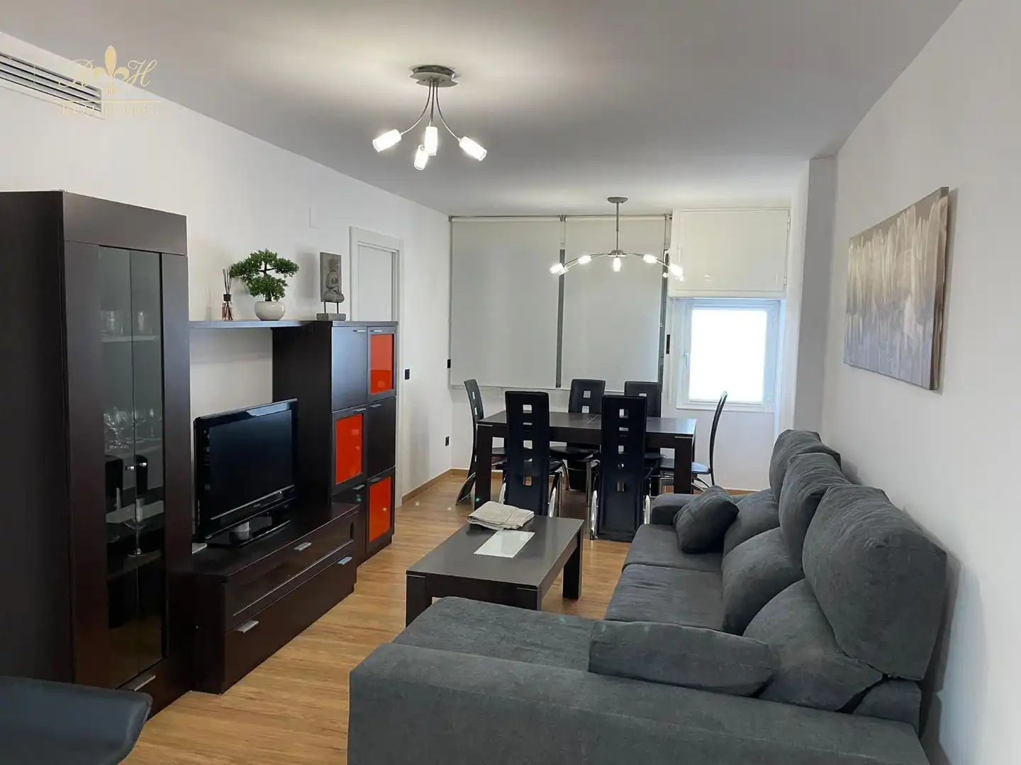 Living room of Flat for sale in Villajoyosa / La Vila Joiosa  with Air Conditioner, Swimming Pool and Furnished