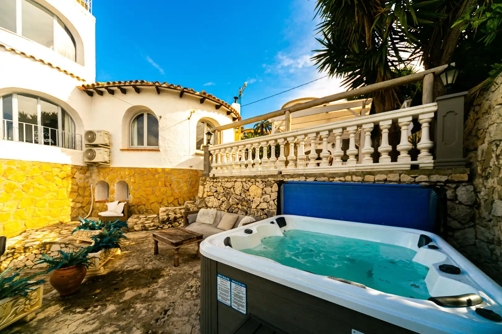 Jardín de Apartamento de alquiler en Benissa con Aire acondicionado, Trastero y Piscina