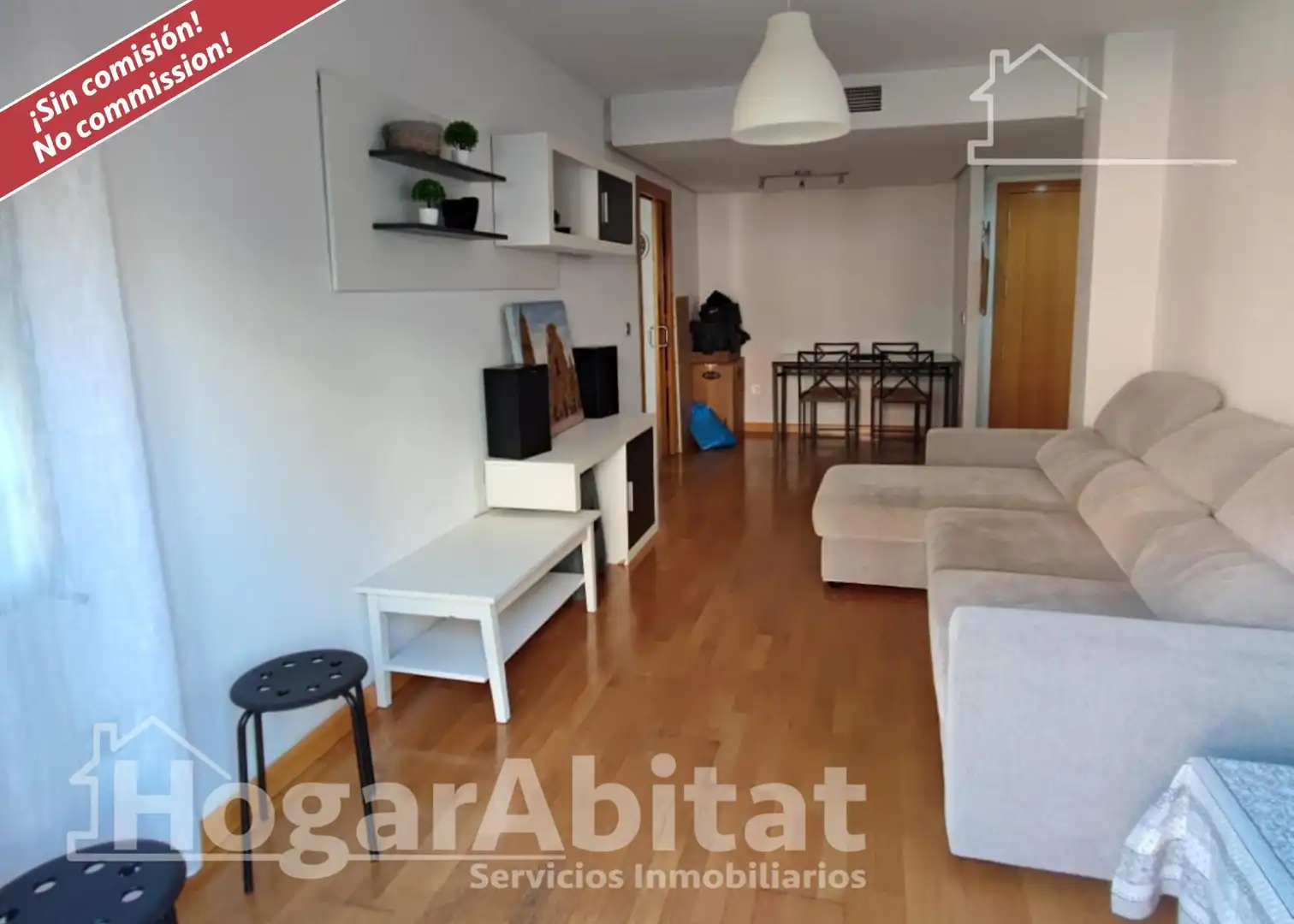 Living room of Flat for sale in  Murcia Capital  with Parquet flooring and Balcony