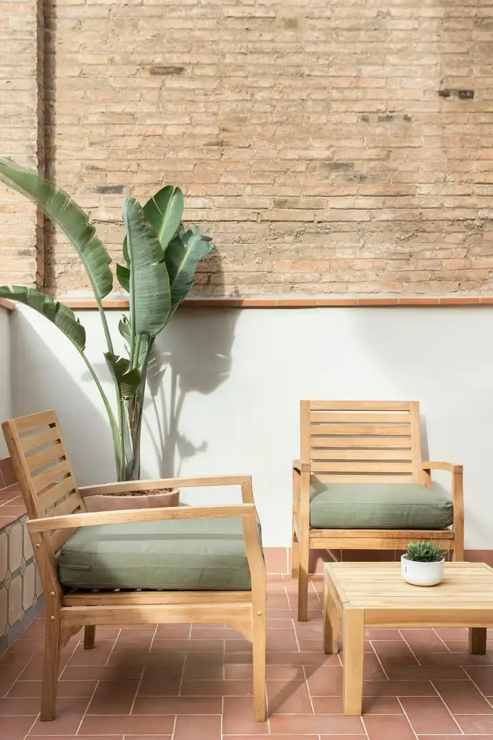 Terrasse von Wohnung zur Miete in Barcelona mit Klimaanlage, Heizung und Privatgarten