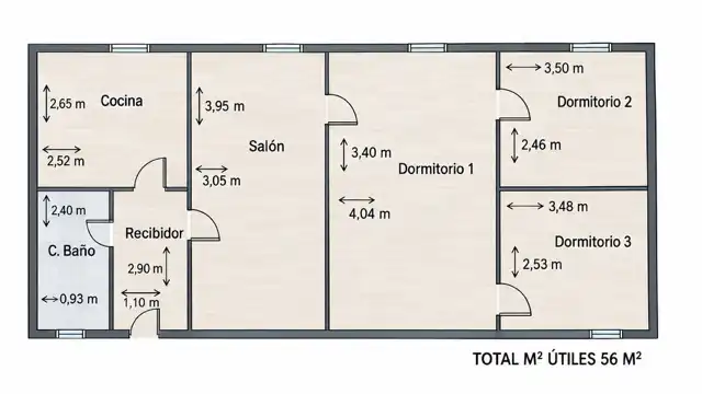 Piso en venta en Cádiz