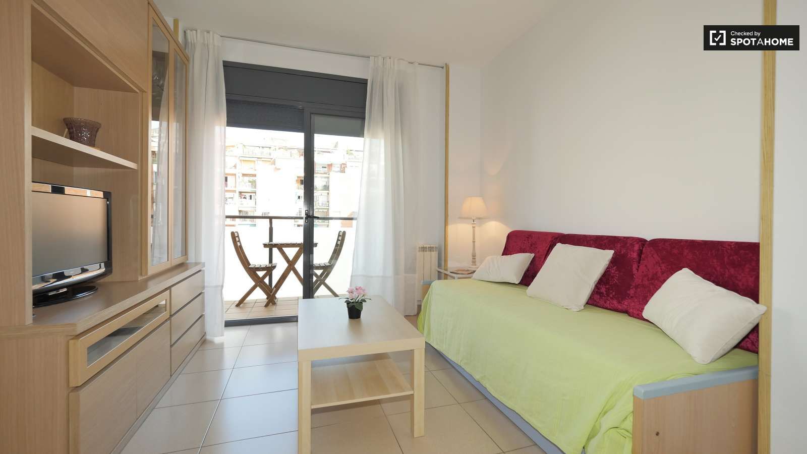 Dormitori de Apartament per a compartir en  Barcelona Capital amb Aire condicionat, Calefacció i Terrassa