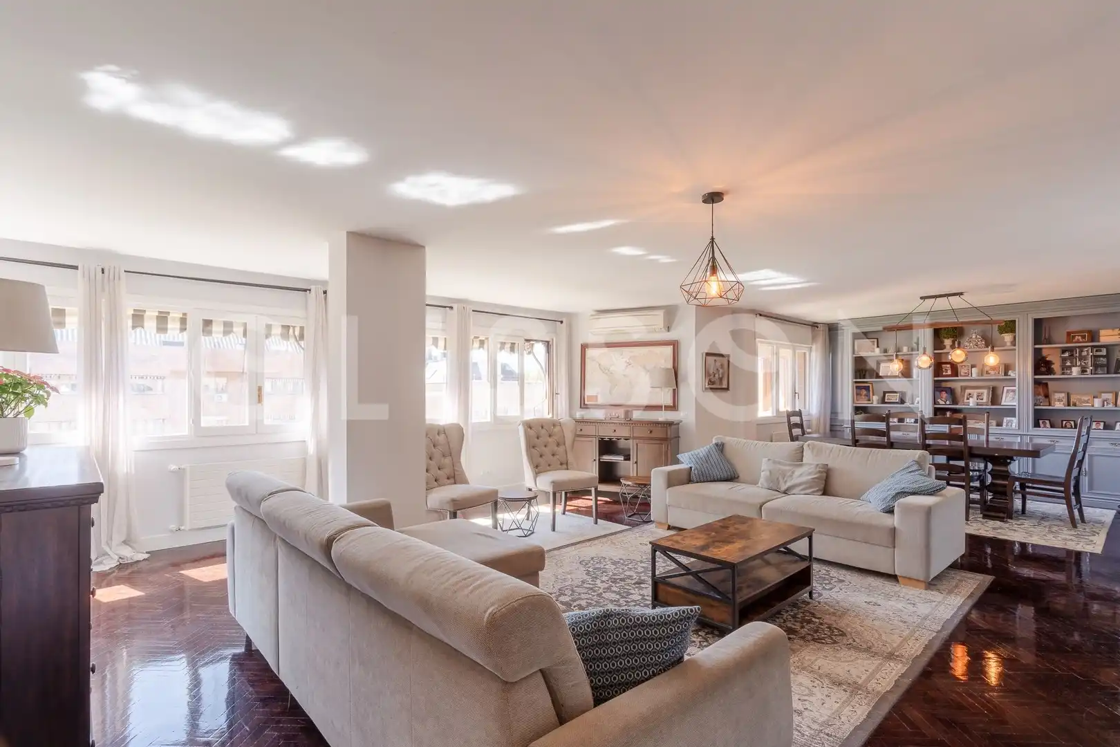 Living room of Duplexes for sale in  Madrid Capital  with Air Conditioner, Heating and Storage room