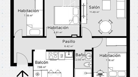 Foto 2 von Wohnung zur Miete in Dorado Montero, Vidal, Salamanca Capital