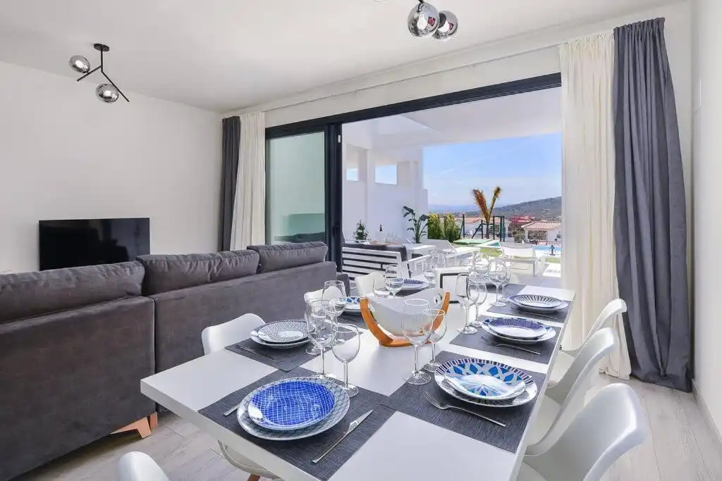 Dining room of Detached homes for sale in Manilva  with Air Conditioner, Private garden and Terrace