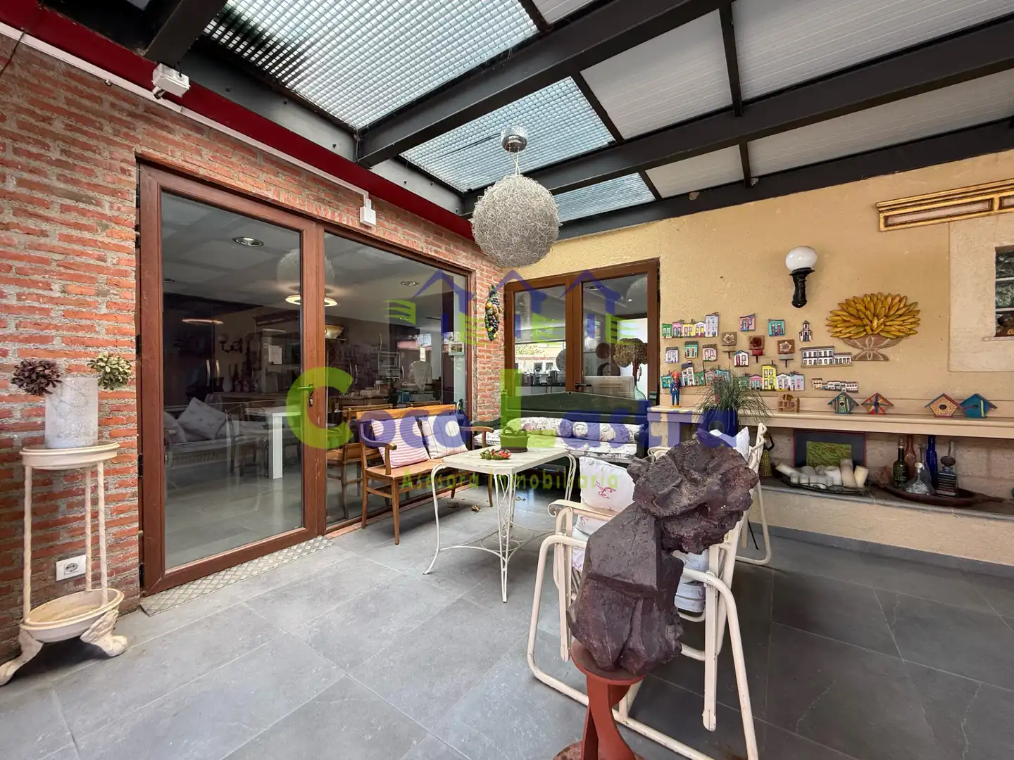 Terrace of Houses for sale in Monterrubio de Armuña  with Air Conditioner, Heating and Private garden