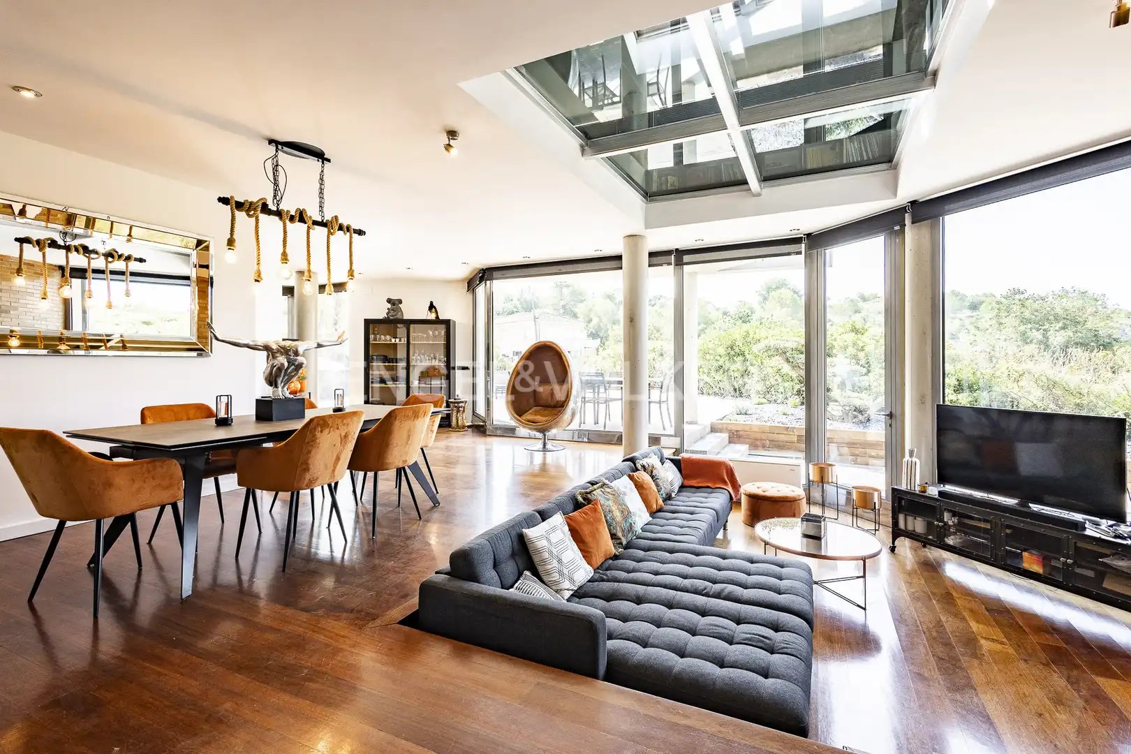 Sala de estar de Casa o chalet en venta en Olèrdola con Calefacción, Jardín privado y Parquet