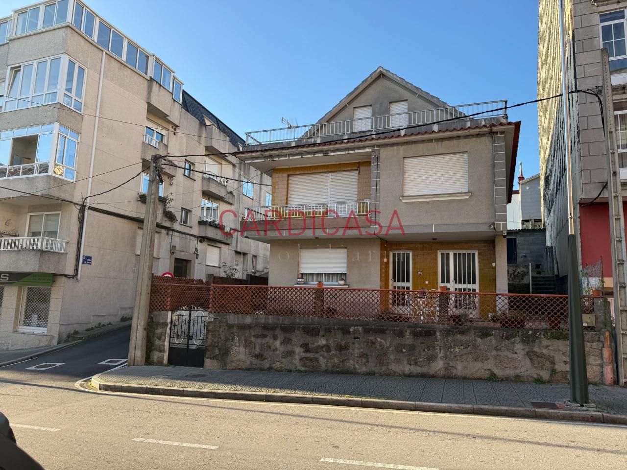 Exterior view of House or chalet for sale in Moaña  with Private garden, Parquet flooring and Terrace