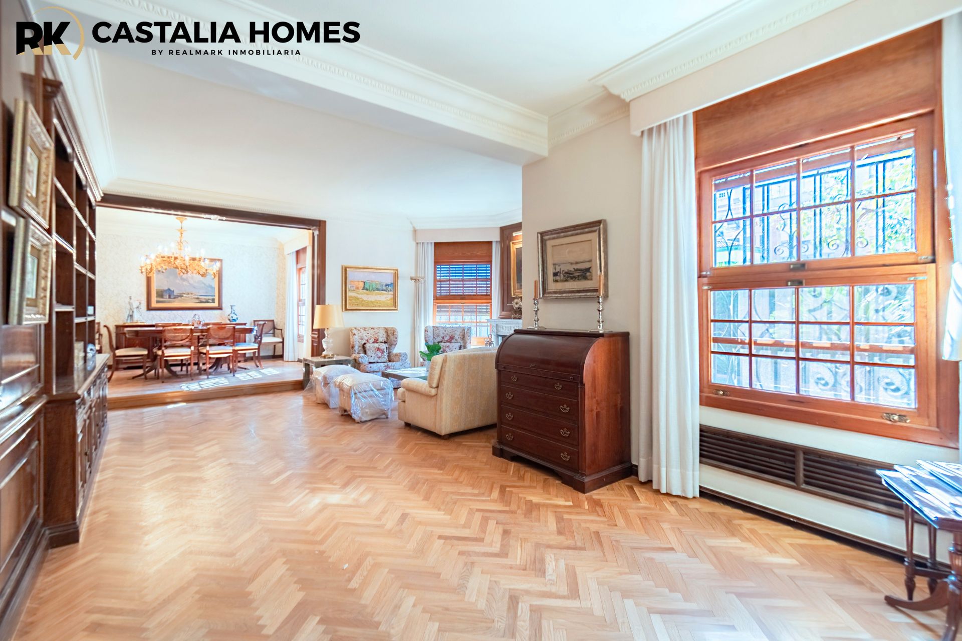 Living room of House or chalet for sale in Castellón de la Plana / Castelló de la Plana  with Heating, Private garden and Parquet flooring