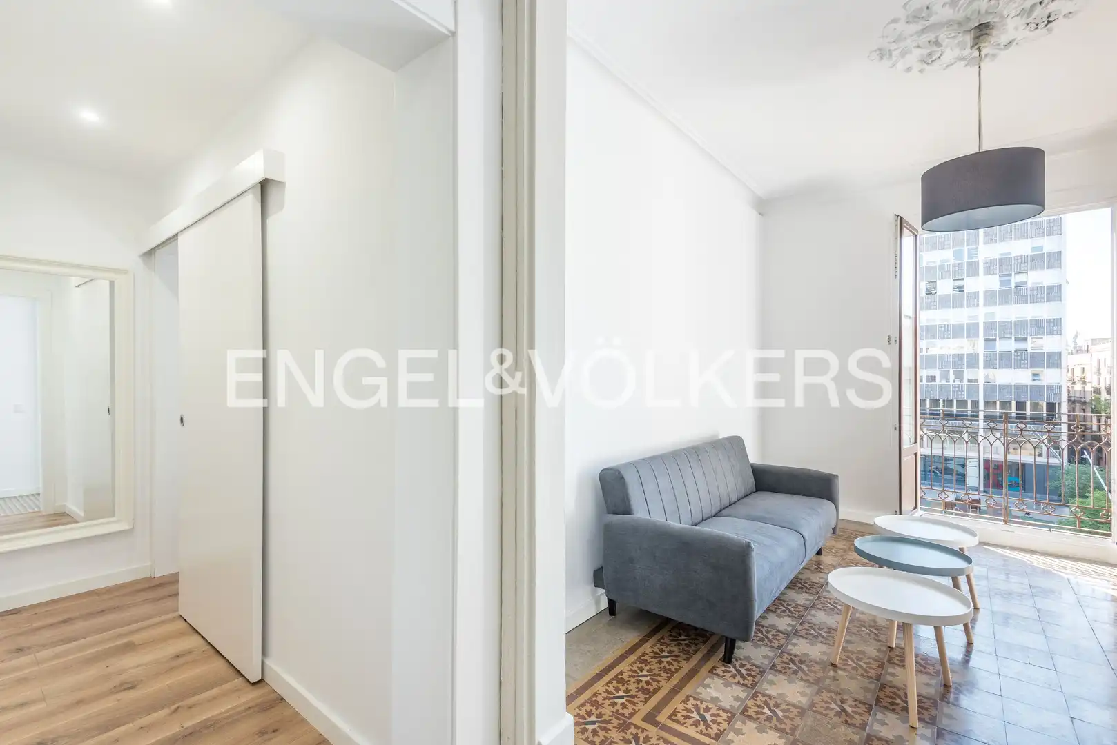 Sala de estar de Piso de alquiler en Barcelona con Aire acondicionado, Calefacción y Trastero