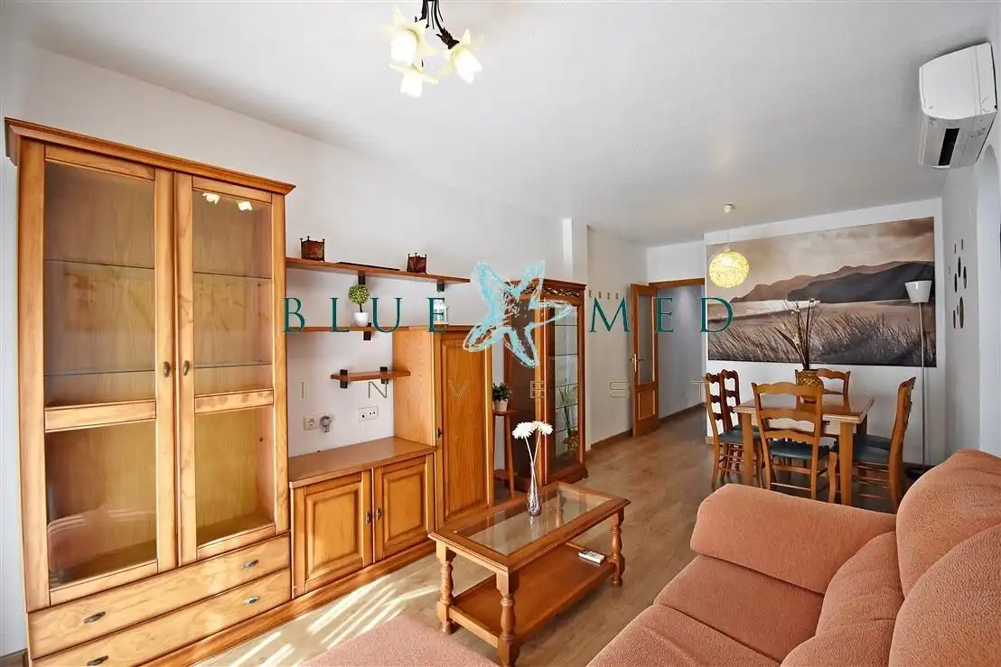 Wohnzimmer von Wohnung zum Verkauf in Mazarrón mit Klimaanlage, Heizung und Parkett