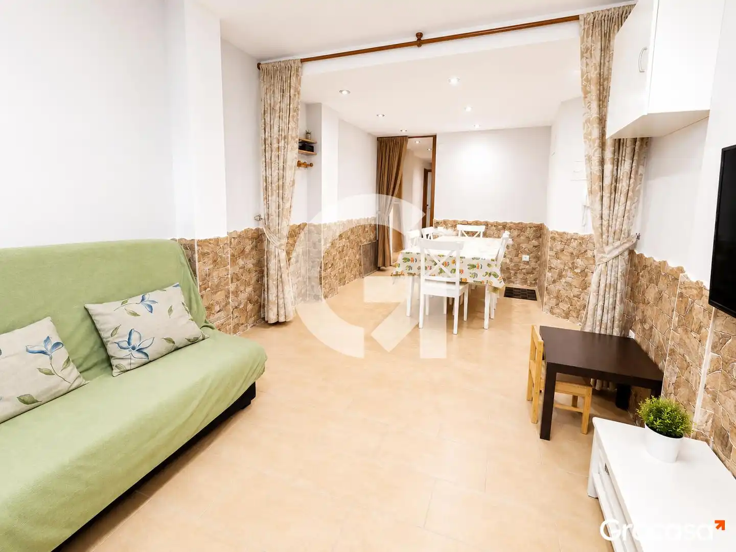 Sala d'estar de Planta baixa en venda en Sagunto / Sagunt amb Aire condicionat, Calefacció i Moblat