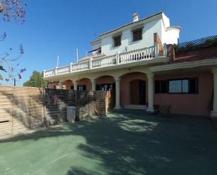 Exterior view of House or chalet for sale in Málaga Capital  with Air Conditioner, Terrace and Swimming Pool