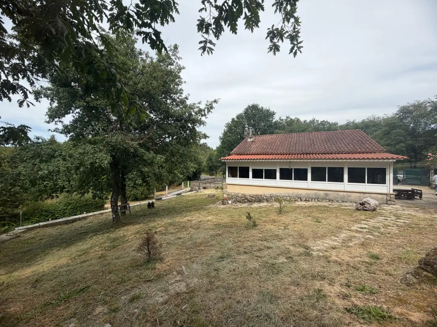 Vista exterior de Casa o xalet en venda en San Cibrao das Viñas amb Calefacció, Jardí privat i Terrassa