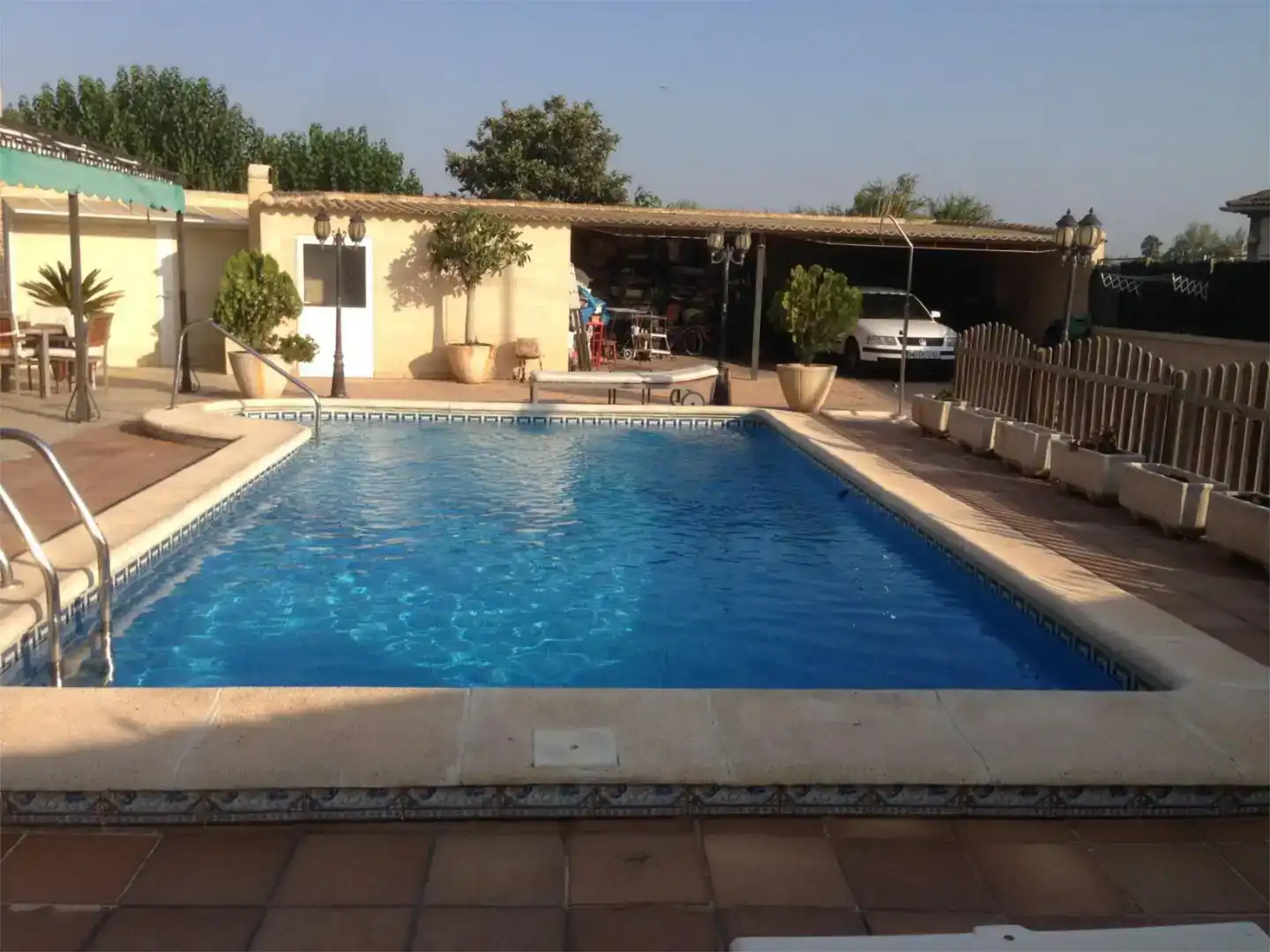 Piscina de Casa o xalet de lloguer en Murcia amb Aire condicionat, Jardí privat i Parquet