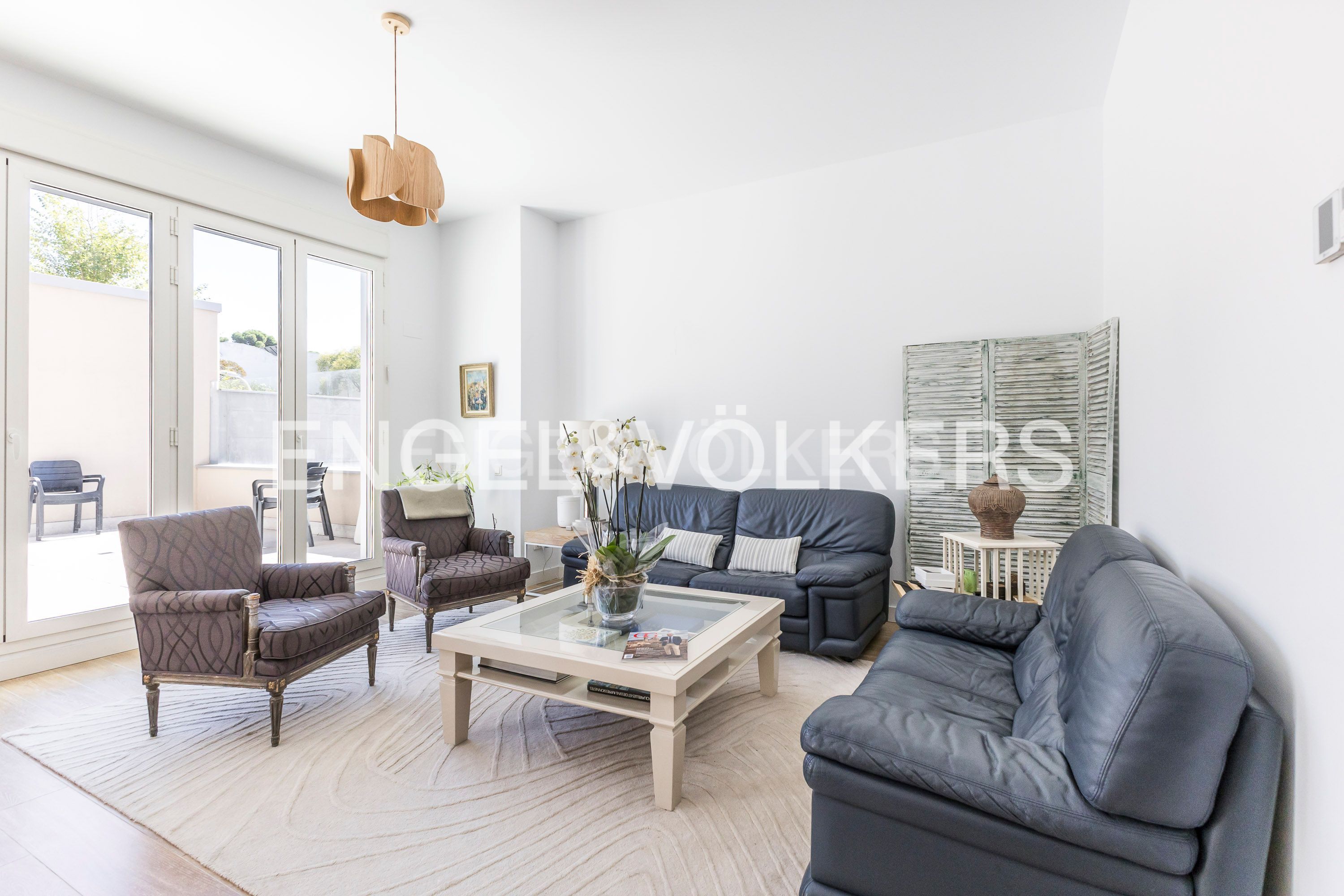 Living room of Duplex for sale in  Madrid Capital  with Air Conditioner, Heating and Terrace