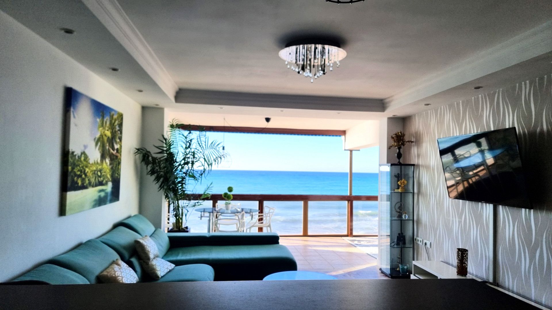 Living room of Apartment for sale in Benalmádena  with Air Conditioner, Terrace and Furnished