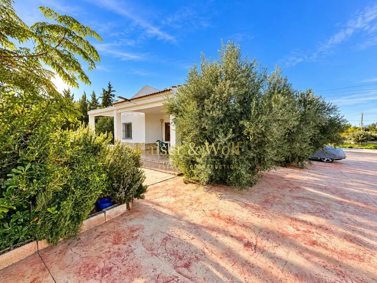 Vista exterior de Casa o chalet en venta en Elche / Elx con Aire acondicionado, Jardín privado y Piscina