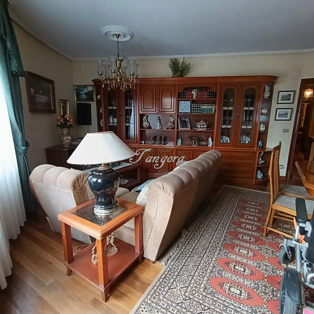 Sala de estar de Piso en venta en Getxo  con Calefacción, Parquet y Terraza