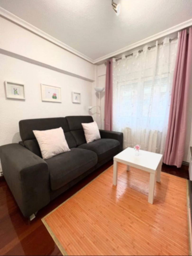 Living room of Flat to rent in Santander  with Heating, Parquet flooring and Furnished