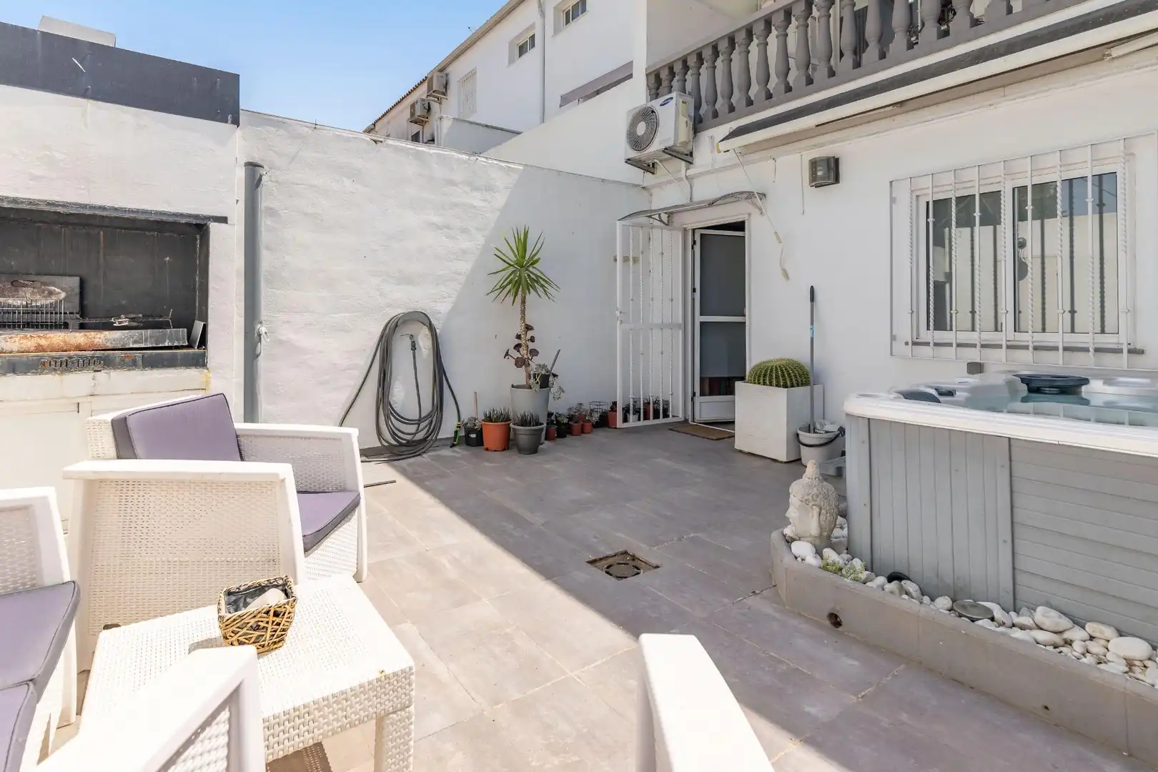 Terraza de Casa adosada en venta en Benimuslem con Aire acondicionado, Calefacción y Parquet