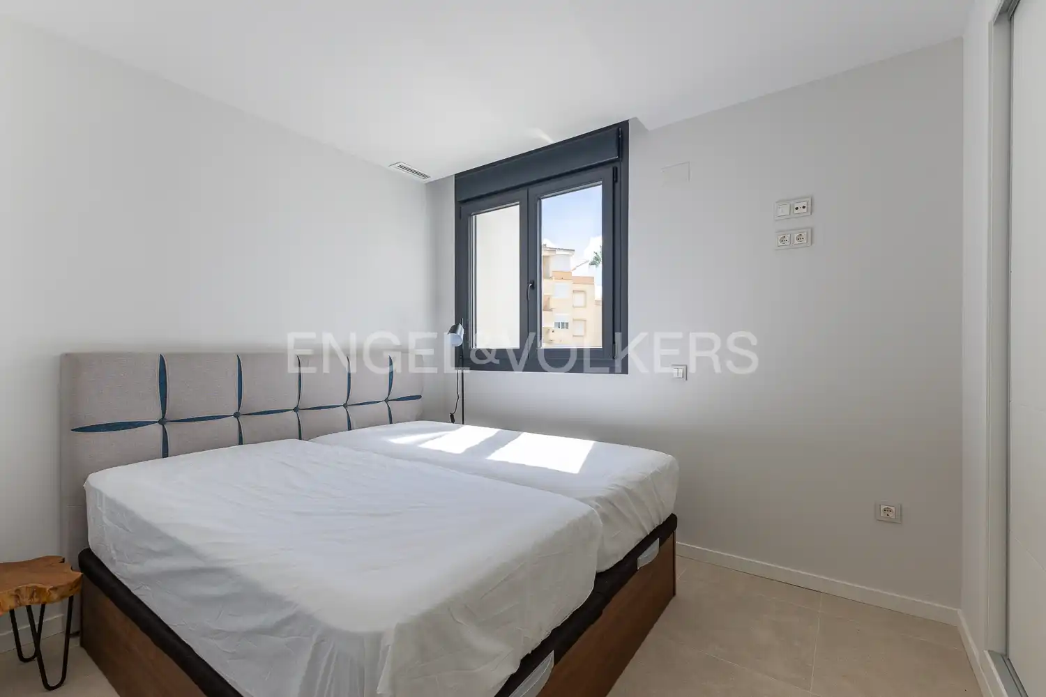 Schlafzimmer von Wohnung zur Miete in Dénia mit Klimaanlage, Heizung und Privatgarten