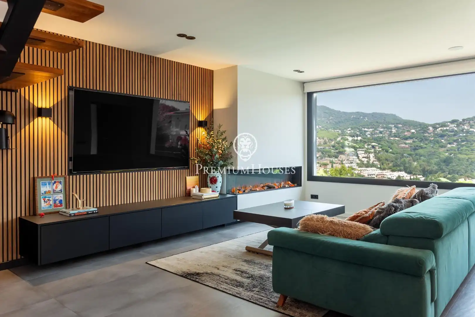 Sala de estar de Casa o chalet en venta en Cabrils con Aire acondicionado, Calefacción y Jardín privado