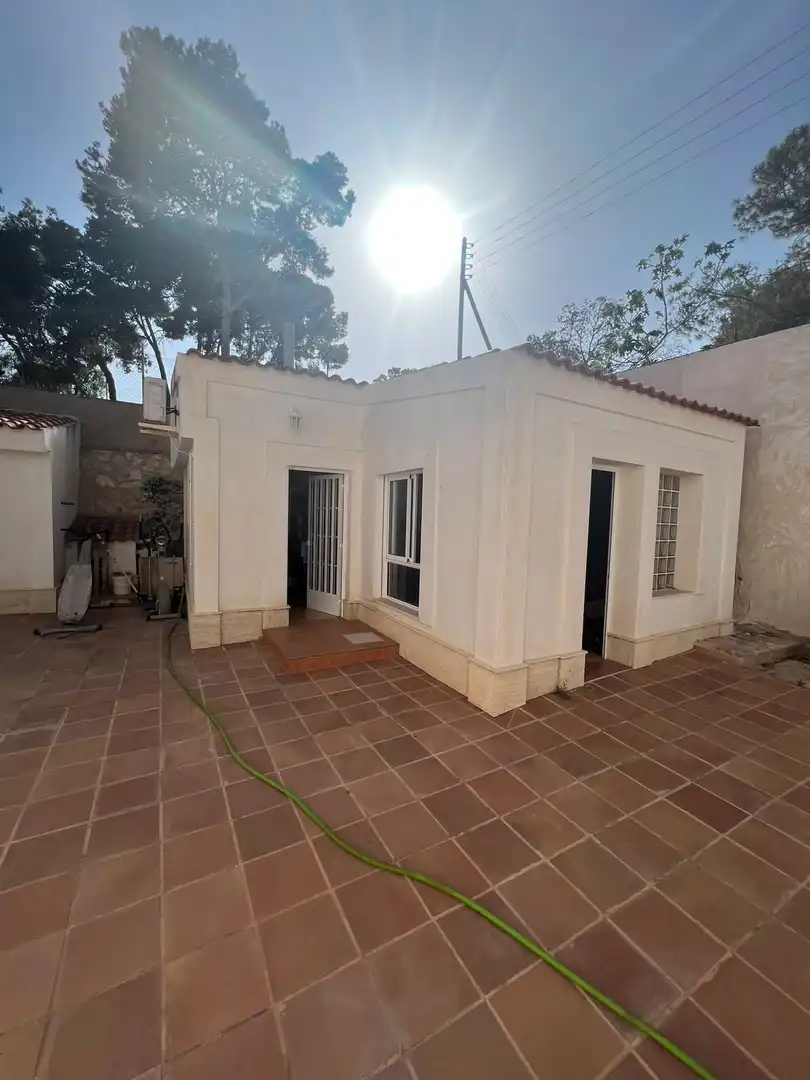 Vista exterior de Casa o chalet en venta en Mutxamel con Aire acondicionado, Calefacción y Jardín privado