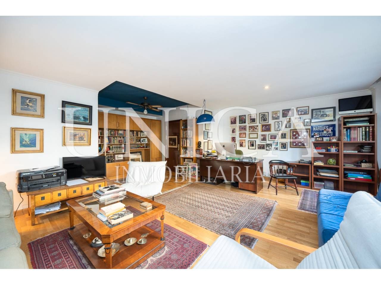 Sala de estar de Piso en venta en  Madrid Capital con Aire acondicionado, Calefacción y Parquet