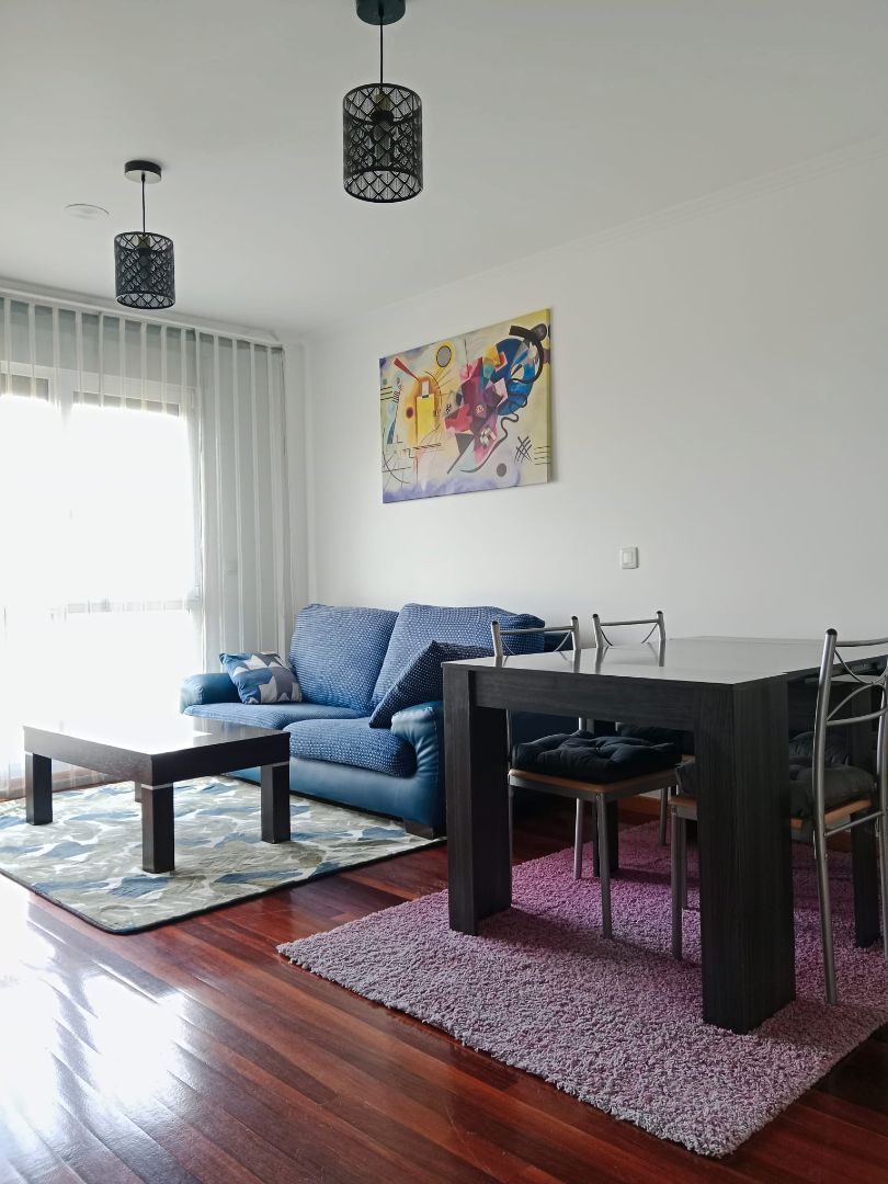 Living room of Apartment to rent in Teo  with Heating, Parquet flooring and Furnished