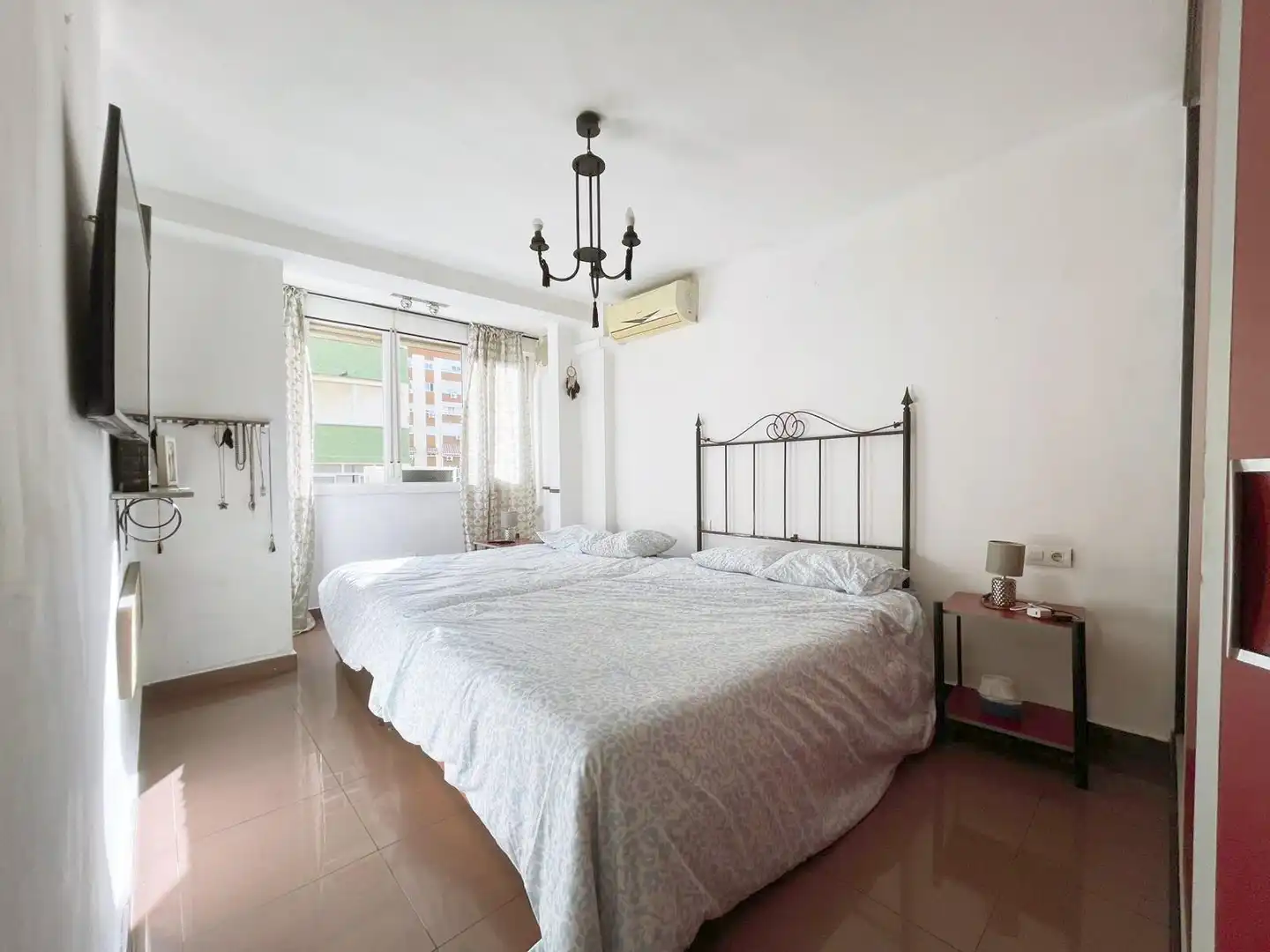 Bedroom of Flat for sale in Málaga  with Air Conditioner and Terrace