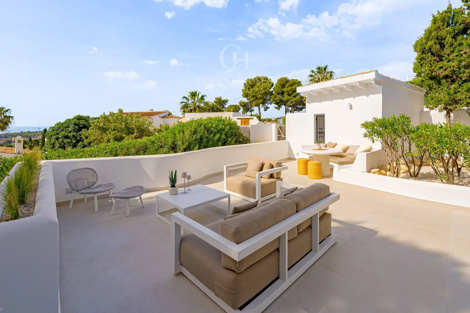 Terrassa de Casa o xalet en venda en Moraira amb Aire condicionat, Calefacció i Jardí privat