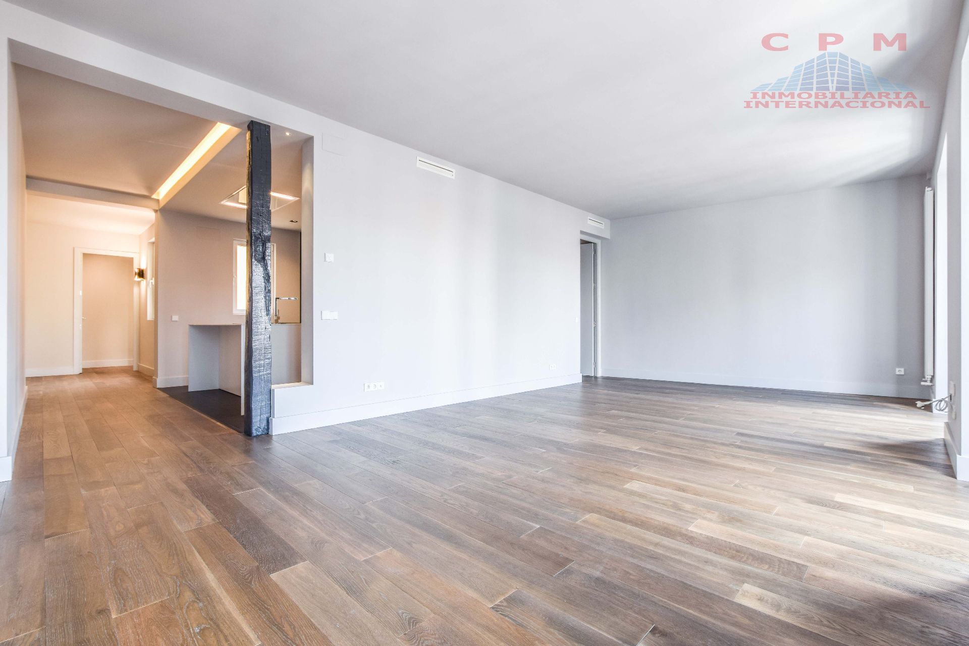 Sala d'estar de Pis en venda en  Madrid Capital amb Aire condicionat, Calefacció i Parquet