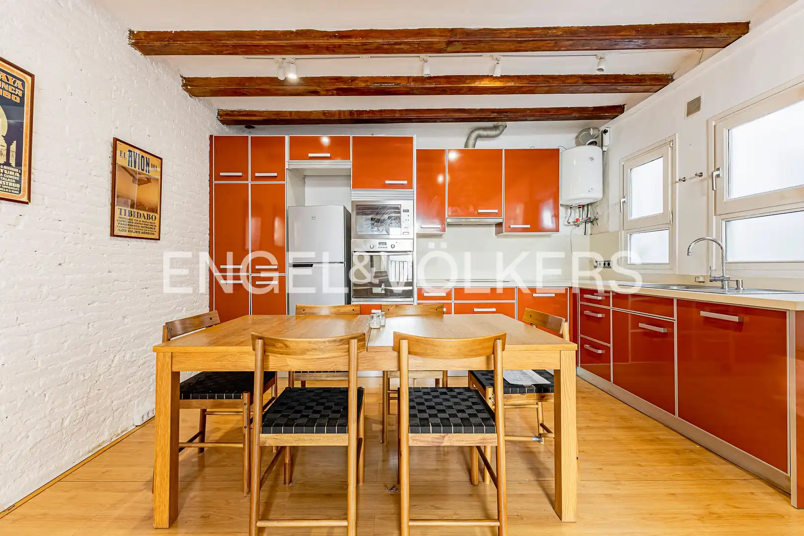 Cocina de Piso en venta en Barcelona con Aire acondicionado, Calefacción y Amueblado