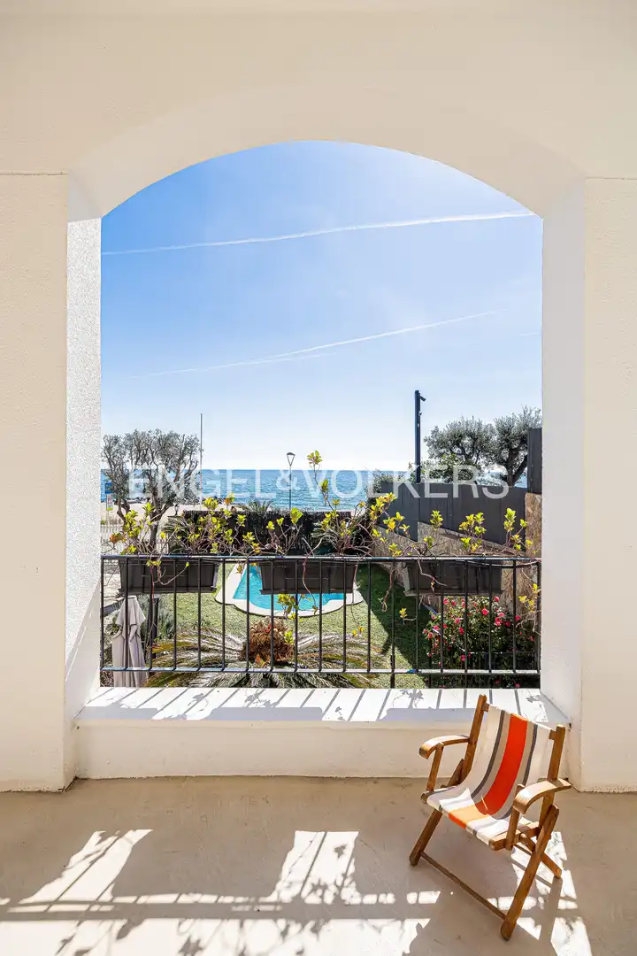 Exterior view of Houses for rent in Caldes d'Estrac  with Air Conditioner, Heating and Private garden