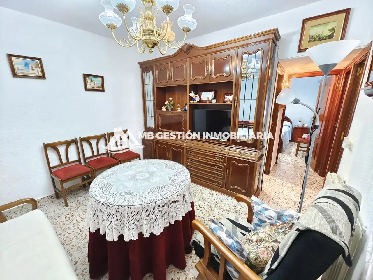 Living room of Ground floor for sale in Getafe  with Heating and Furnished