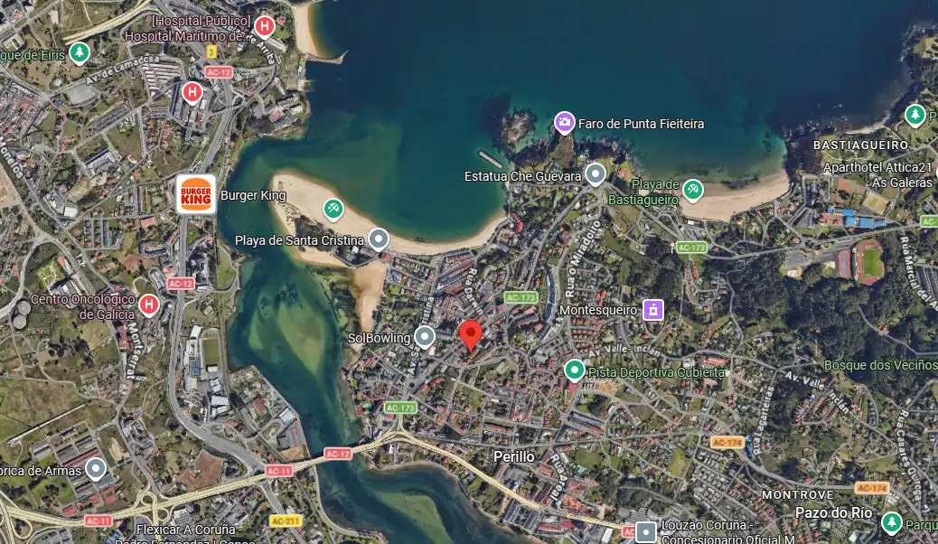 Vista exterior de Piso en venta en Oleiros con Trastero