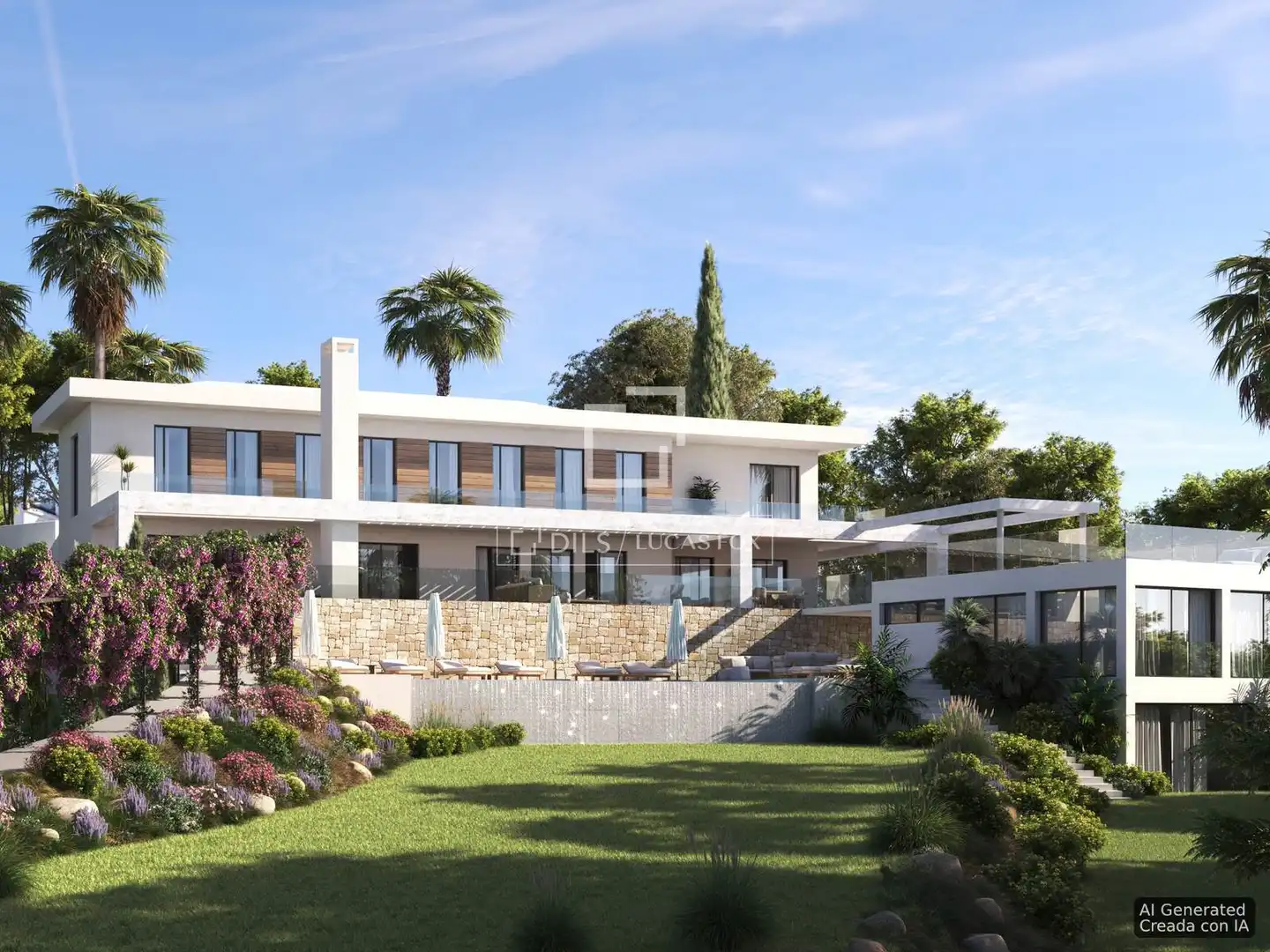 Vista exterior de Casa o chalet en venta en Rincón de la Victoria con Aire acondicionado, Jardín privado y Piscina