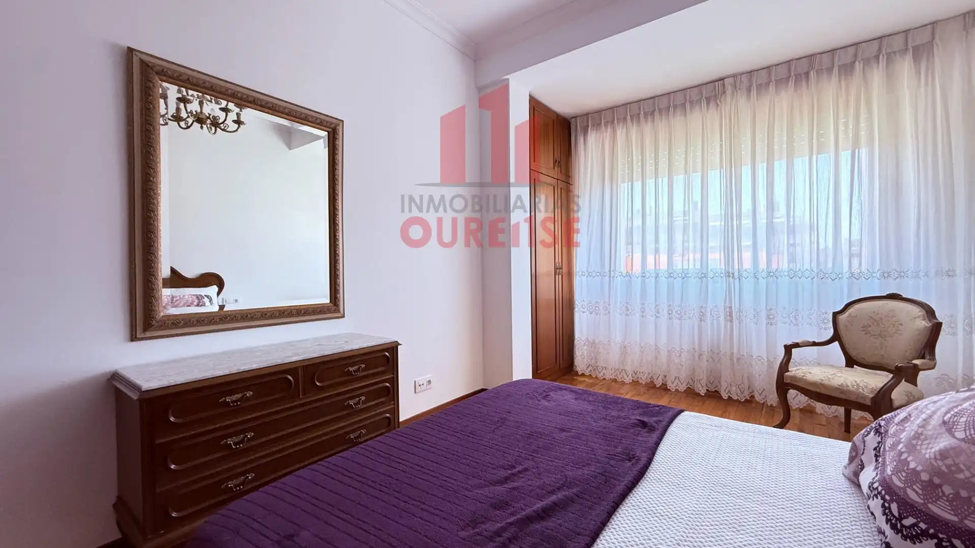 Bedroom of Flat for rent in Ourense Capital   with Heating and Furnished